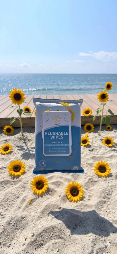 Crown Flushable Wipes